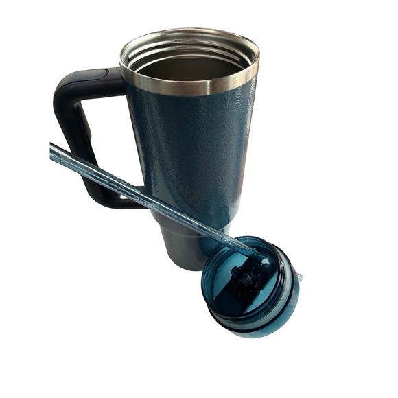 Stanley 30oz Quencher H2.0 Hammertone Blue Tumbler NWOT - Picture 5 of 8